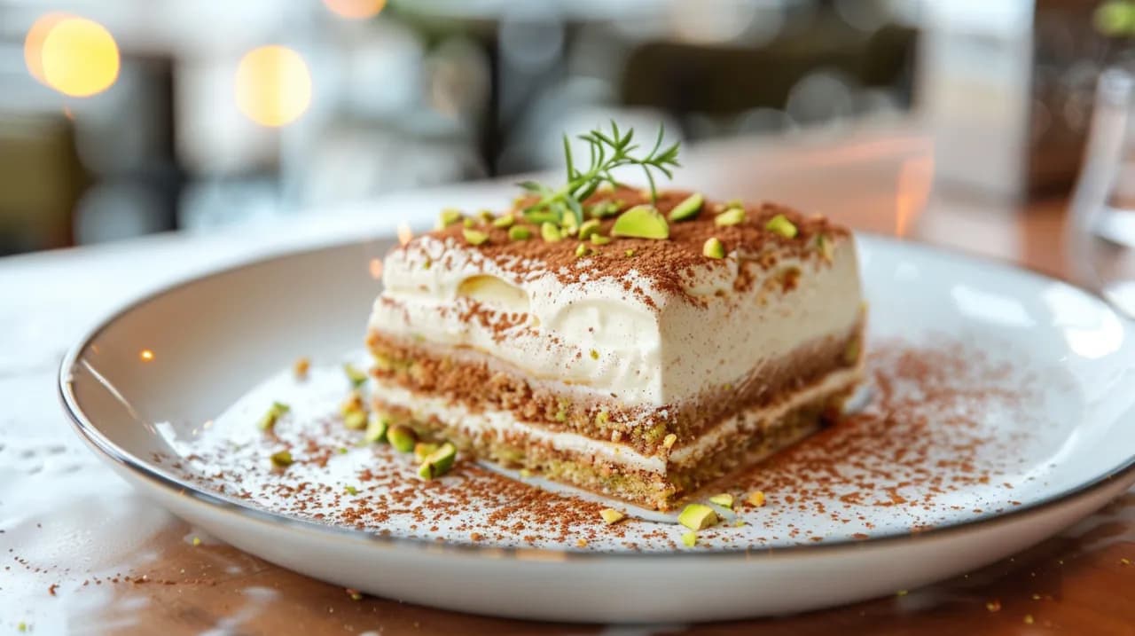 Pistacjowe tiramisu: Pyszny i oryginalny deser włoski