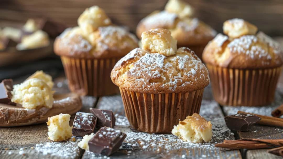 Muffinki z białą czekoladą w środku: Pyszny i zaskakujący deser