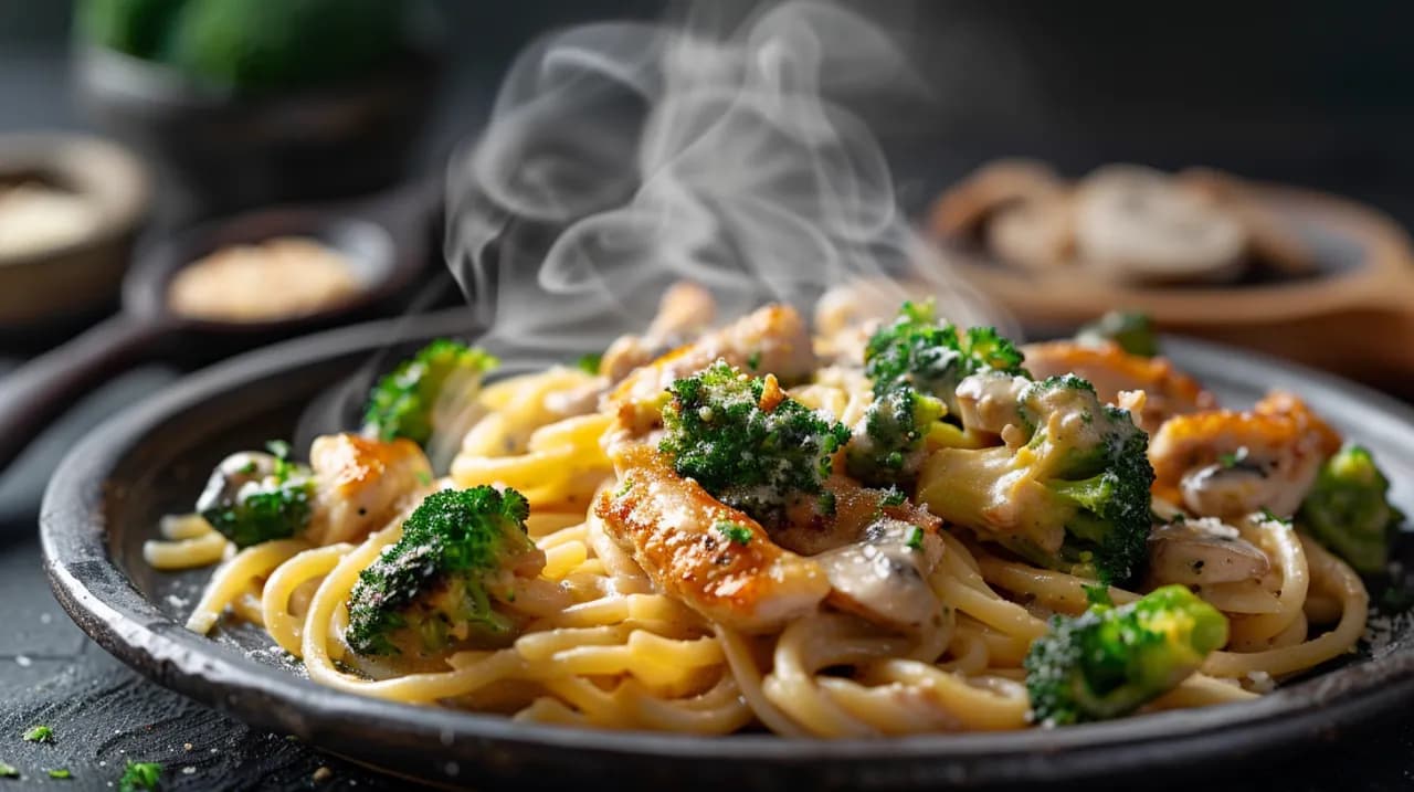 Makaron w sosie brokułowo-śmietanowym: Pyszny i kremowy