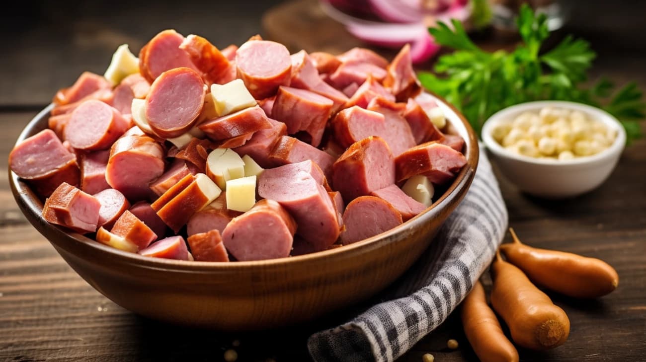 Przepis na kiełbasę szynkową parzoną - odkryj, jak zrobić domową kiełbasę szynkową